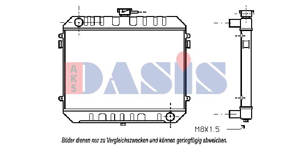 AKS DASIS Jäähdytin,moottorin jäähdytys 150920N